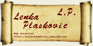 Lenka Plasković vizit kartica